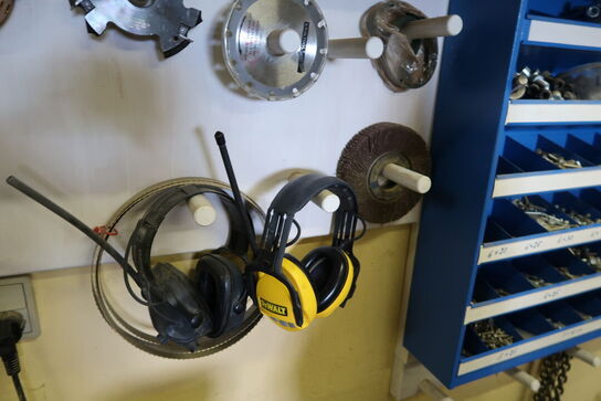 Div. Skæreklinger, overfræser, værktøj m.m.