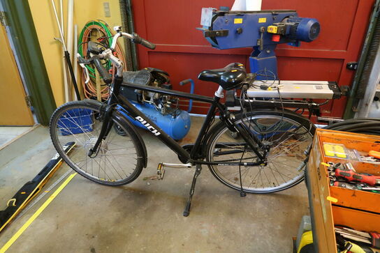 El-cykel PUCH med batteri og lader