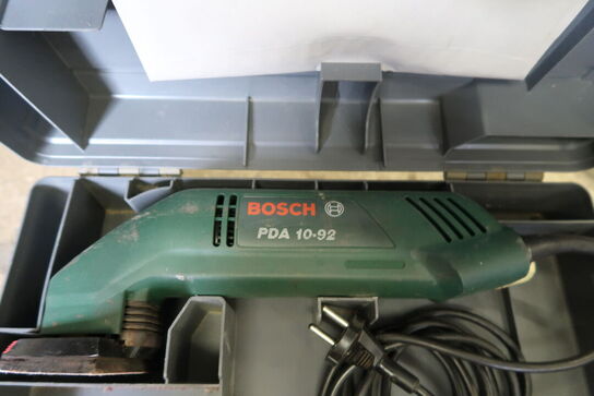 Slibemaskine BOSCH PDA 10-92, slagboremaskine BOSCH GSB 20-2RE samt vinkelsliber