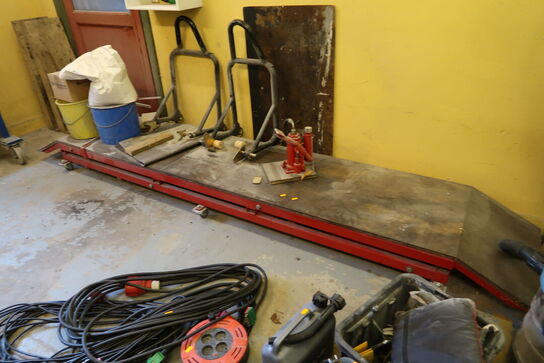 Autolift med donkraft og stativer