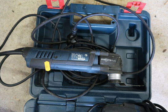 3 stk. håndværktøj BOSCH GEX 125-1 AE, GOP 250 CE m.fl.