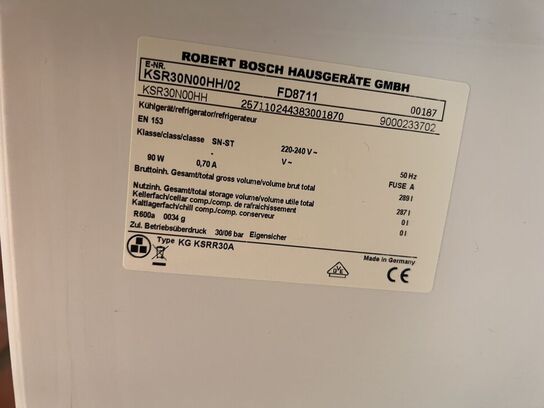 Køleskab BOSCH KSR30N00HH/02