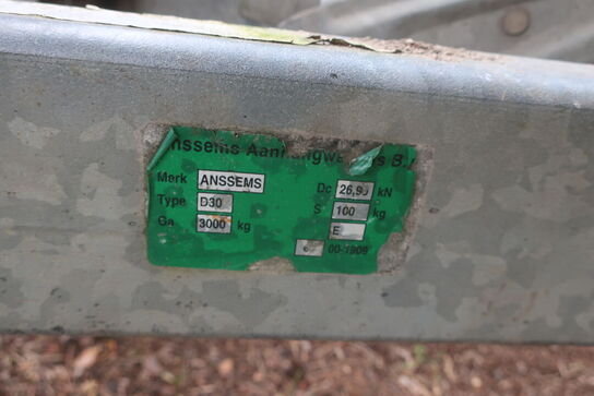 Påhængsvogn ANSSEMS Msx 3000 - 405