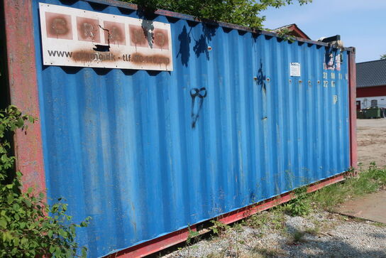 20 fods container uden indhold (læs beskrivelse)