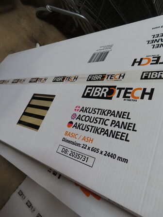 10 stk. Akustikpaneler Basic - sort filt/ask