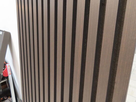 10 stk. Akustikpaneler Unika - sort filt/mørk eg