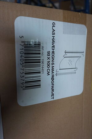 2 stk Buede Nordic Glashavehegn Røgfarvet 93x100 cm