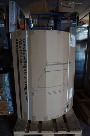 2 stk Buede Nordic Glashavehegn Røgfarvet 93x100 cm