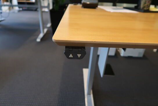 El. hæve/sænke skrivebord uden indhold med skuffemodul