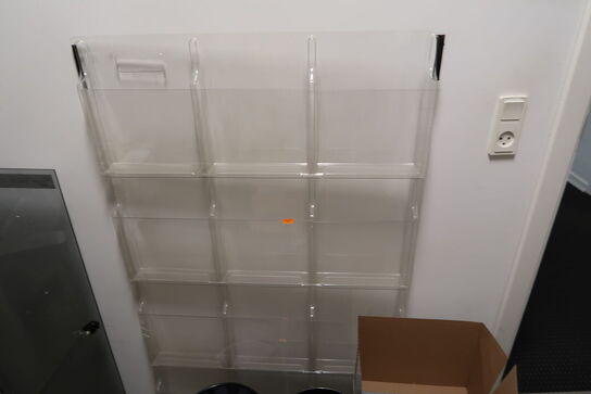 Brochureholder samt skraldespande