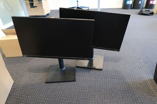 2 stk. computerskærme SAMSUNG F24T450FQR