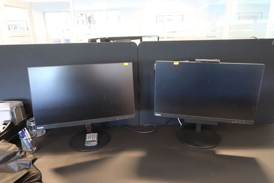 2 stk. computerskærme LENOVO ThinkCentre TIO24Gen3, ThinkVision T24i-10