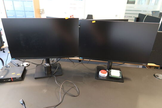 2 stk. computerskærme SAMSUNG F27T450FQR