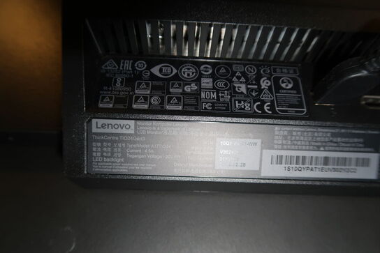 2 stk. computerskærme LENOVO ThinkCentre TIO24Gen3, ThinkVision T24i-10