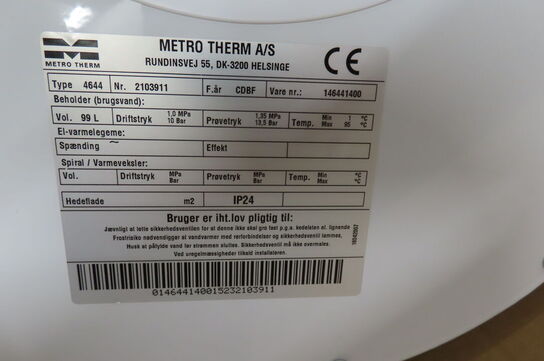 Buffertank METRO THERM 110L