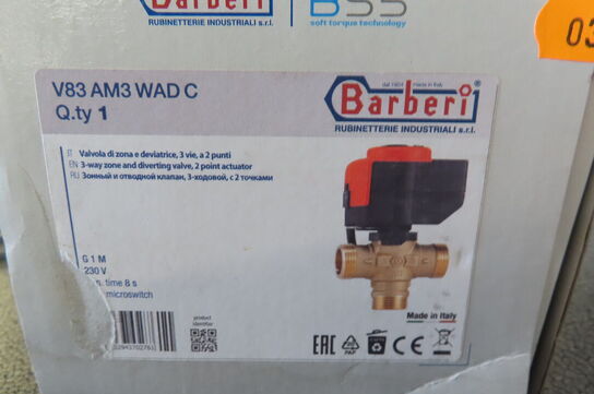 3-Vejs flowfordelingsventil BAREBERI V83 AM3 WAD C