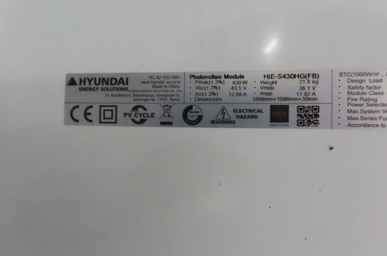 3 stk. Solpaneler HYUNDAI
