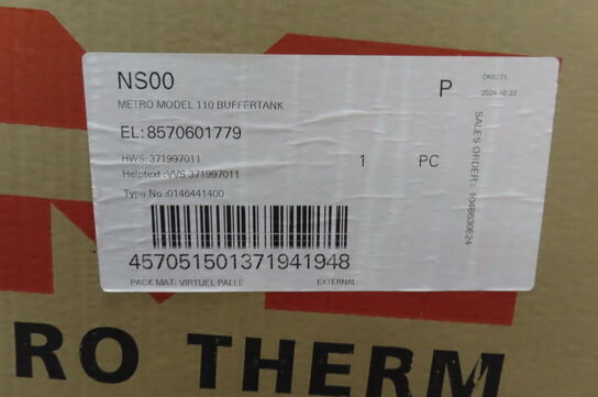 Buffertank METRO THERM 110L