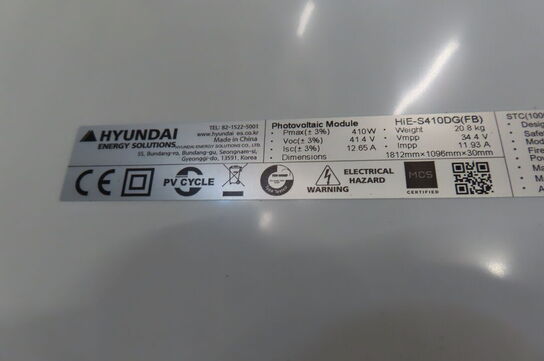 4 stk. Solpaneler HYUNDAI
