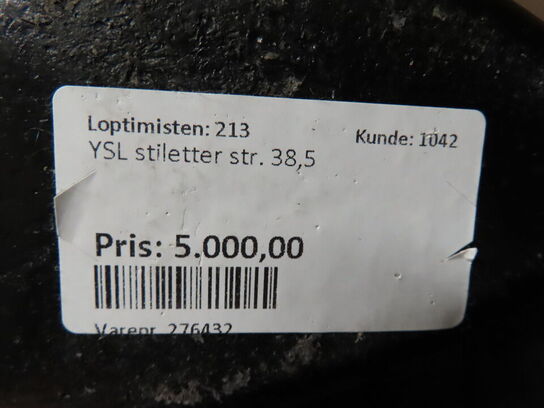 Stiletter, SAINT LAURENT m. original kasse og skoposer