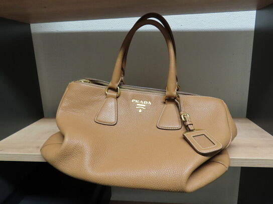 Læderhåndtaske, PRADA