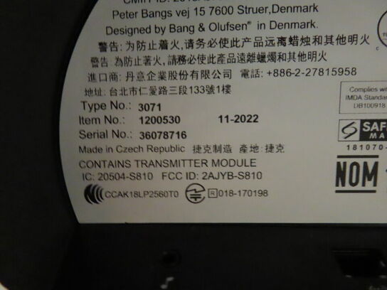 Højtaler, B&O Type 3071