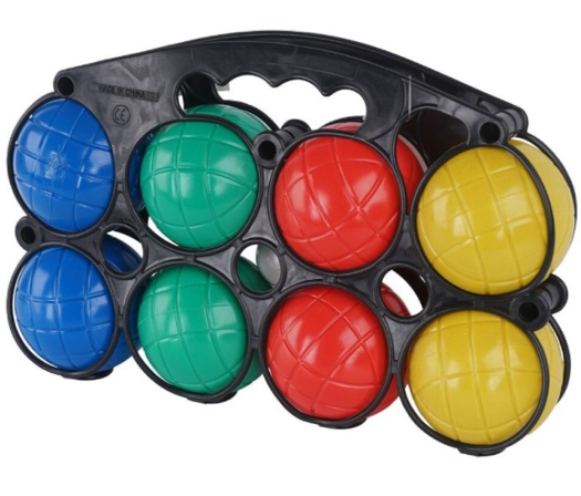 4 pk. Petanque i plast med 8 kugle