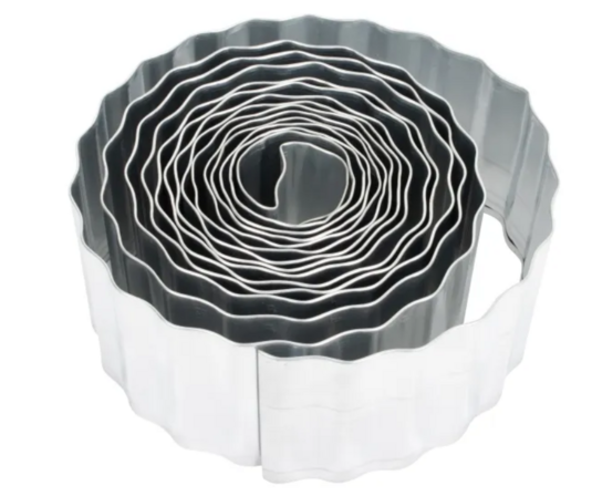 4 stk. HOME It® Bedafgrænser metal 10 cm x 5 meter