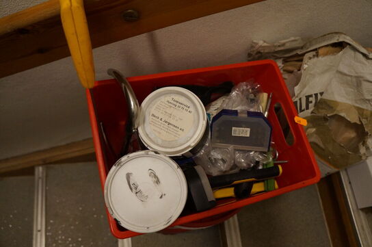 Spartelmasse, håndværktøj, m.v.