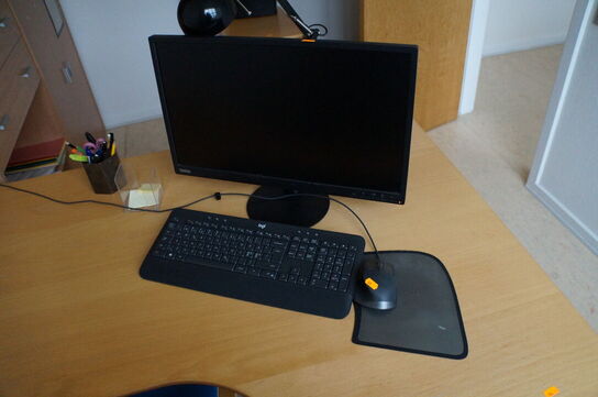 Skærm, tastatur & mus LOGITECH & LENOVO 