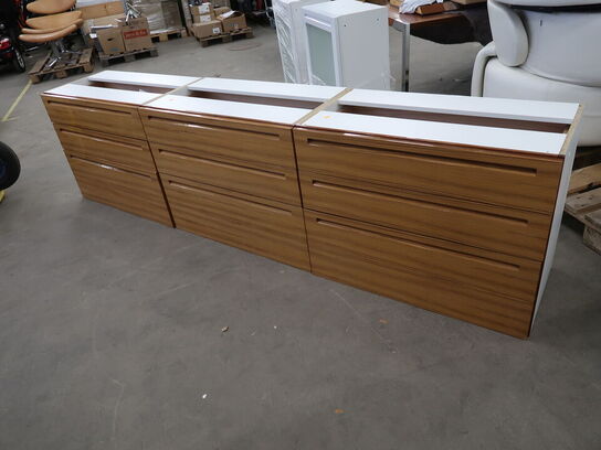 3 stk. Skuffemoduler