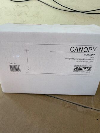 Frandsen baldakiner krom ca. 132 stk(ubrugt)