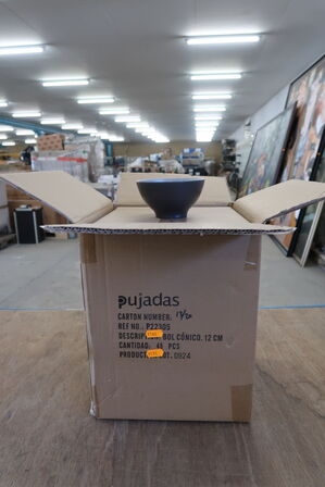 5 kasser (48 pr. stk.) Salatskål sort/grå Melamin KEN STOR KØKKEN 300388