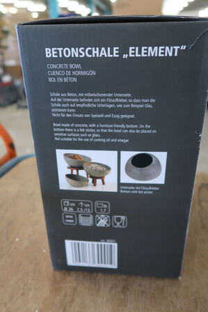 4 stk. Beton skåle APS  3001