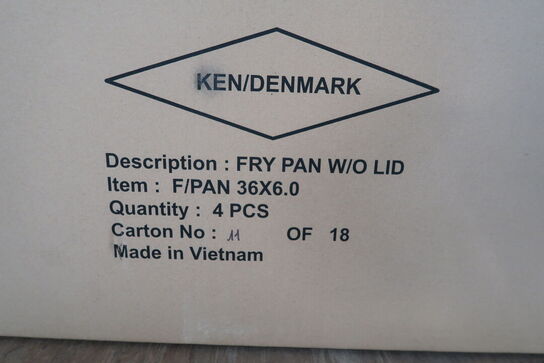 4stk. Stegepander i stål  HORECA GROUP 201636