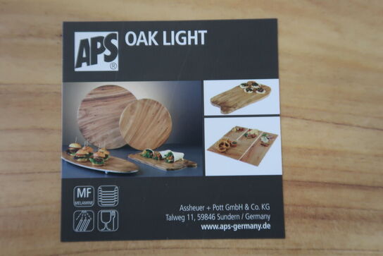 4 kasser (8 pr. stk.) Fad melamin m/oak look KEN STORKØKKEN 300481