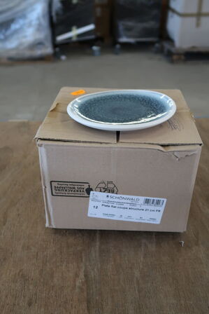 3 kasser (10 pr. stk.) Tallerken   ROSENTHAL  Junto aquamarine