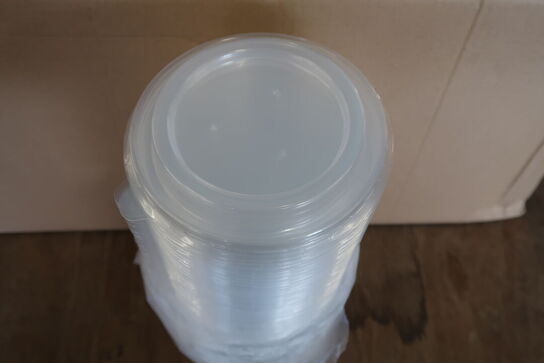 4 kasser (400 pr. stk.) Låg til  madbakker    DUNI  550 CC PP KAPAK