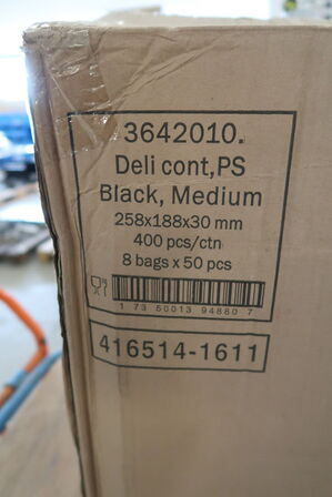 2 kasser (400 pr. stk.) Madbakker  3642010