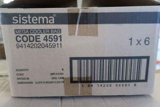 3 kasser (56 pr. stk.) Køletaske blå 4 ltr  SISTEMA TOGO 301227