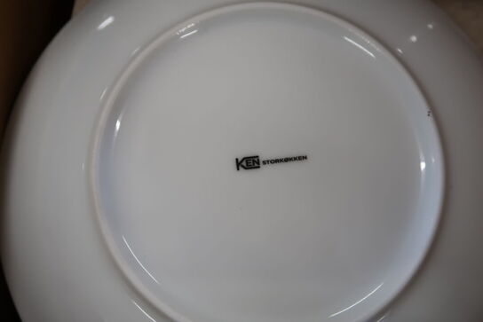 5 kasser (6 pr. stk.) Tallerken Flat Plate  KEN STOR KØKKEN   Daisy 