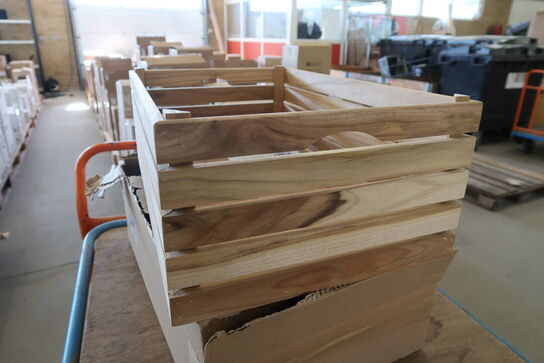 4 stk. Teak kasser 1/1   WOOD BY KEN STORKØKKEN 303555