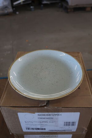 2 kasser (12 pr. stk.) Emalje Tallerken   CHURCHILL 1795   Coupe Plate  