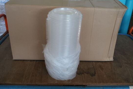 4 kasser (400 pr. stk.) Låg til  madbakker    DUNI  550 CC PP KAPAK