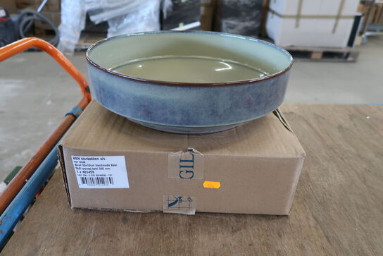 2 stk. Skål i stabelbar stentøj 