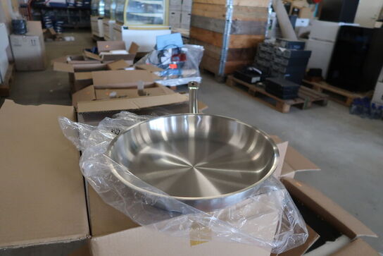 4stk. Stegepander i stål  HORECA GROUP 201636