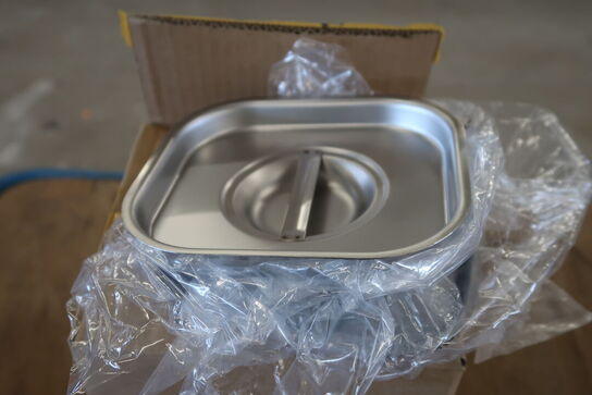 3 kasser (6 pr. stk.) Låg stål  1/6 GN  EHG