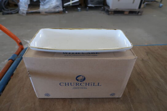 2 kasser (12 pr. stk.) Emalje fad CHURCHILL 1795