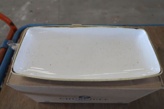 2 kasser (12 pr. stk.) Emalje fad CHURCHILL 1795