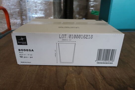 3 kasser (12 pr. stk.) Glas  BORMIOLI  Bodega